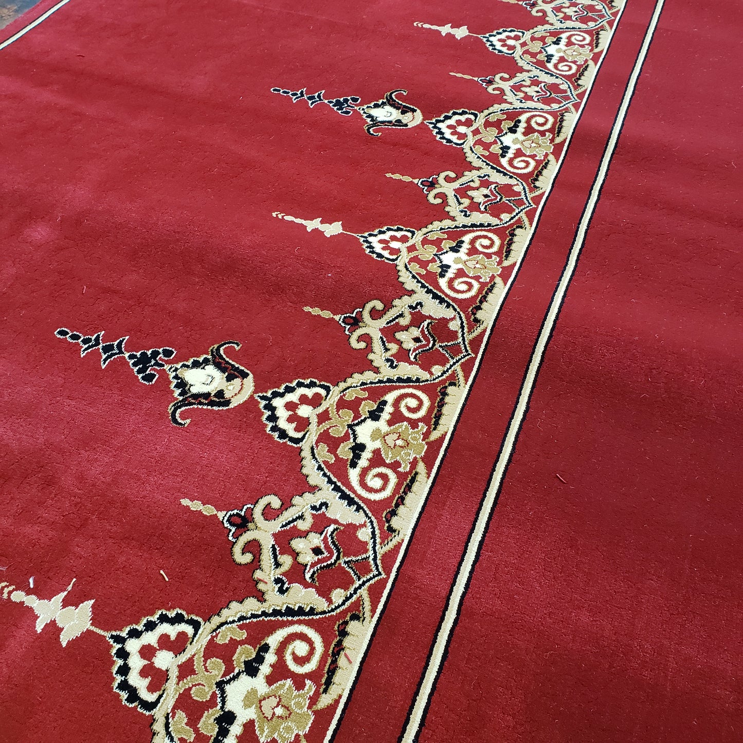PALACE Red Luxury Border Mosque & Masjid Carpet