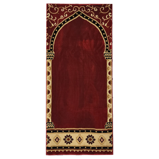 HEJAZ Red Single Prayer Carpet Mat