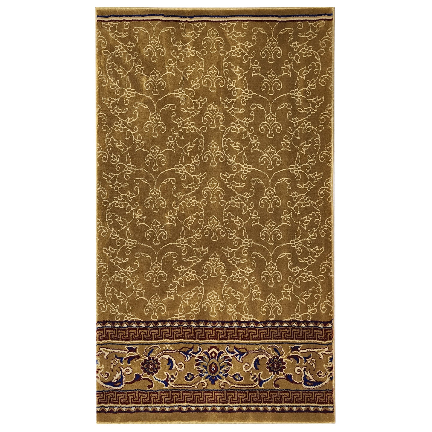 MALIKA Gold Single Prayer Carpet Mat