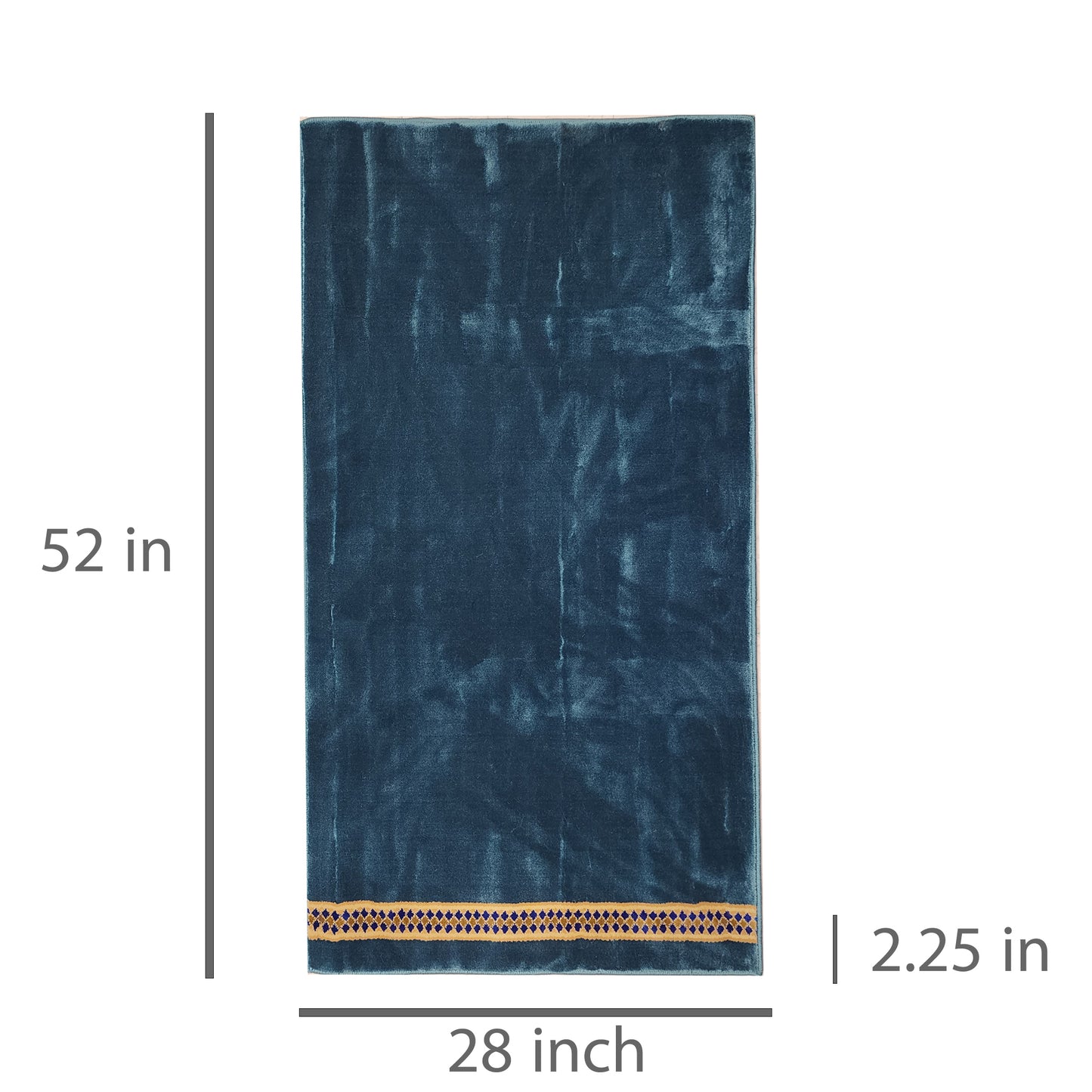 SUFI Light Blue Single Prayer Carpet Mat