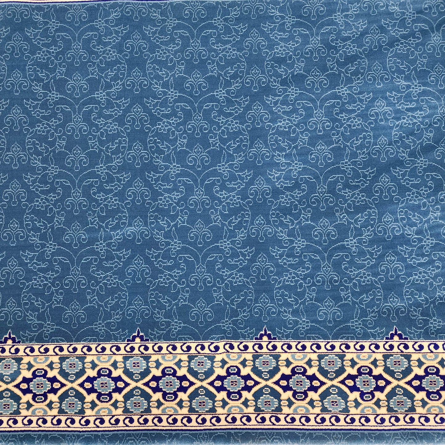 NOOR Sky Blue with Border Mosque & Masjid Carpet