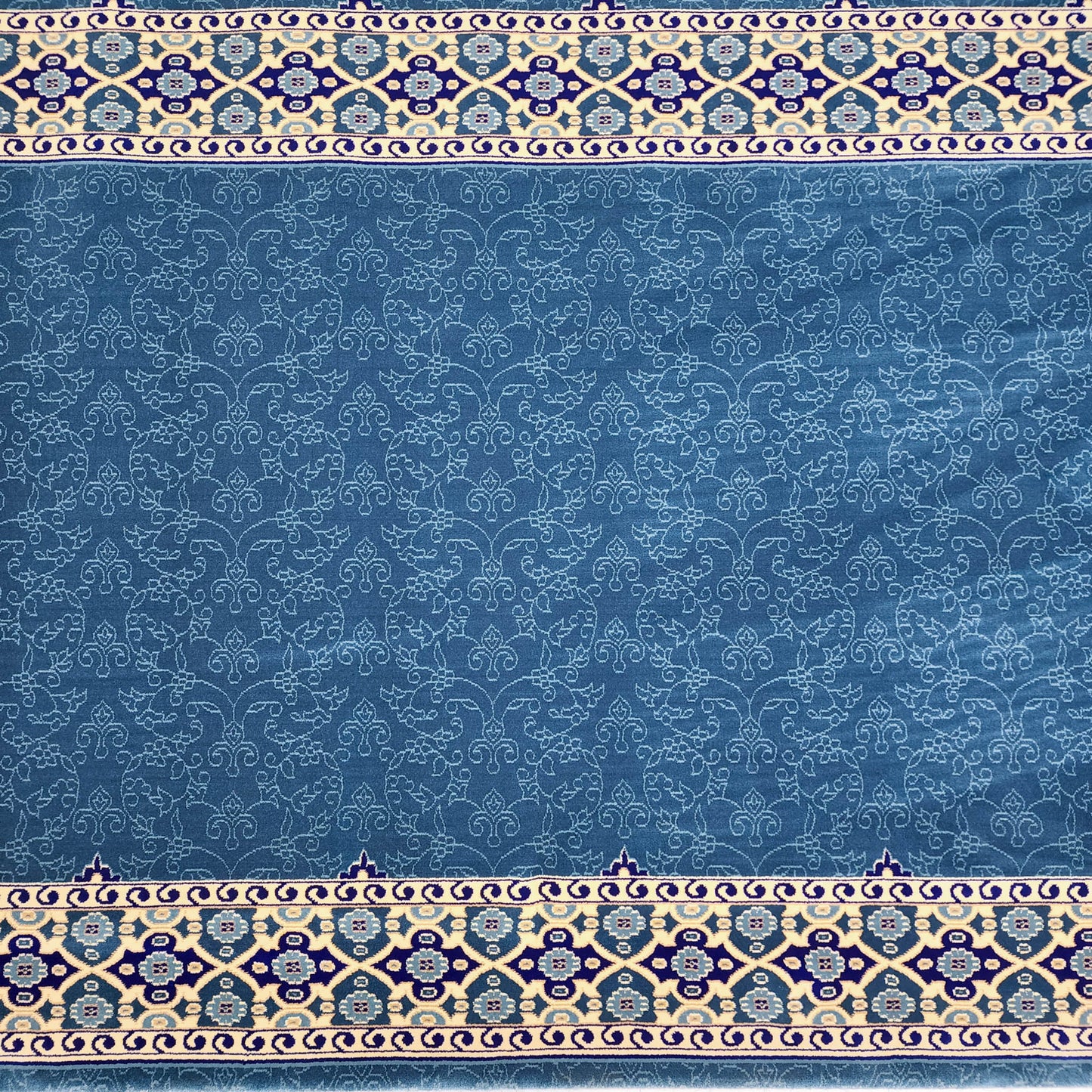 NOOR Sky Blue with Border Mosque & Masjid Carpet