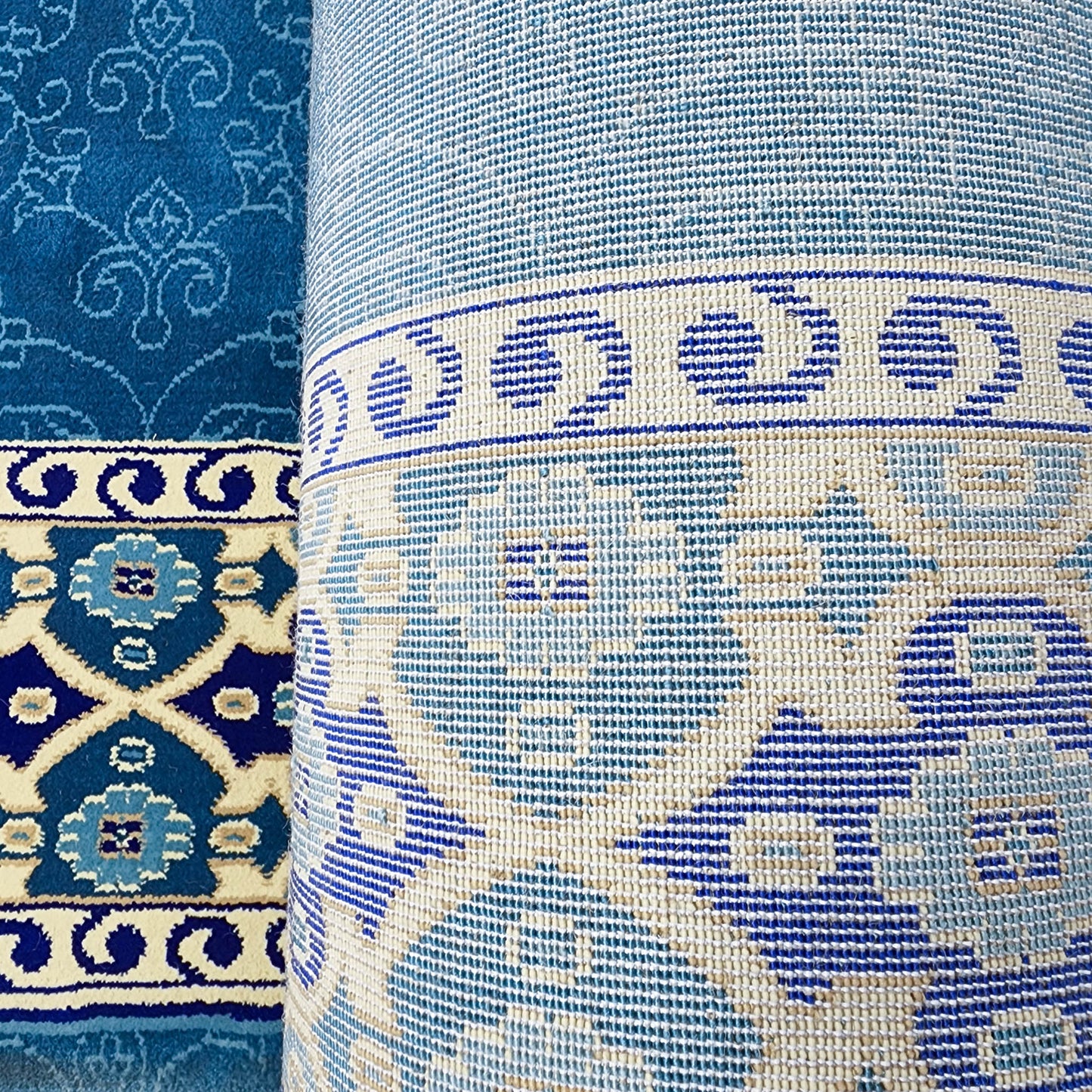 NOOR Sky Blue with Border Mosque & Masjid Carpet