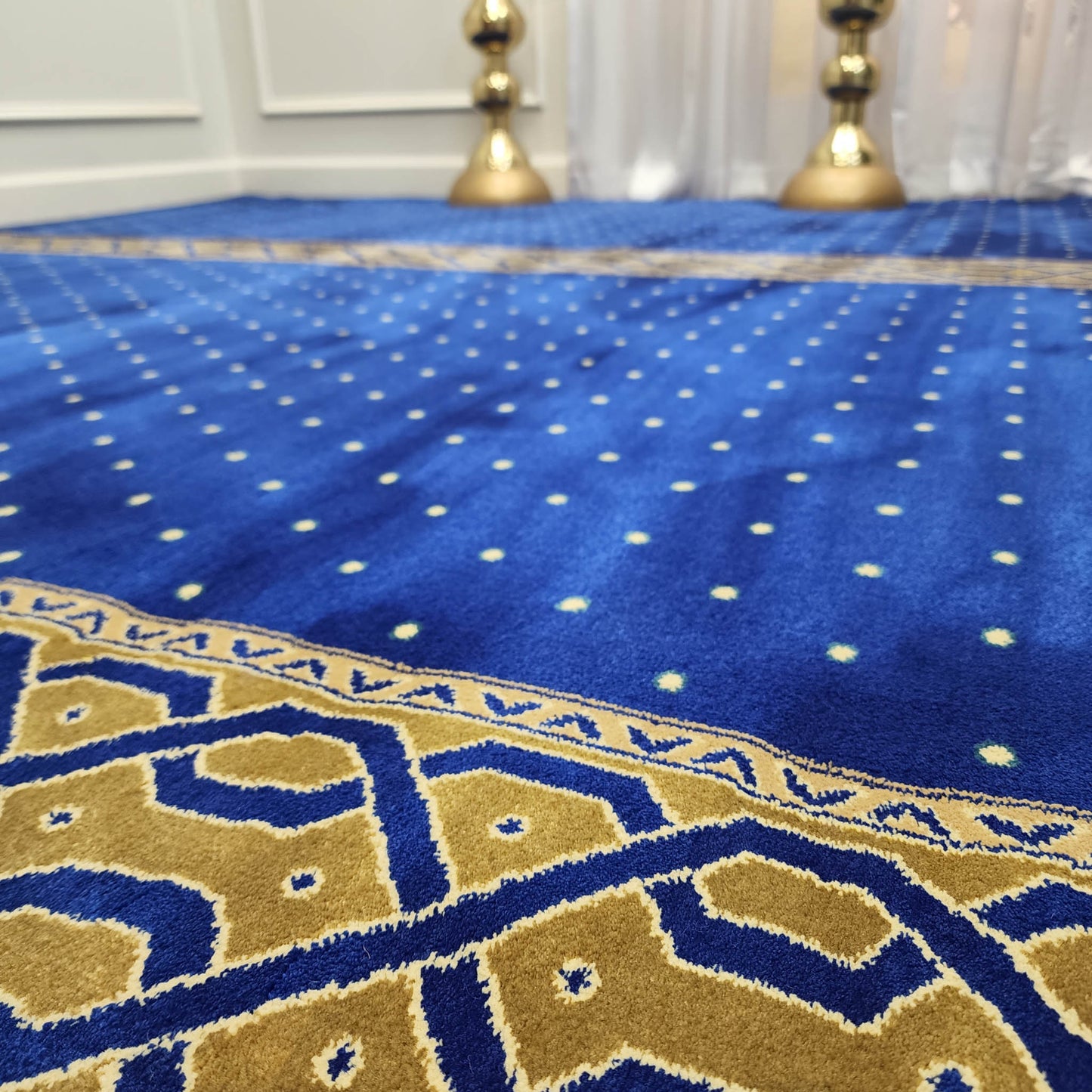 Dense high quality prayer rug sold in the US.
