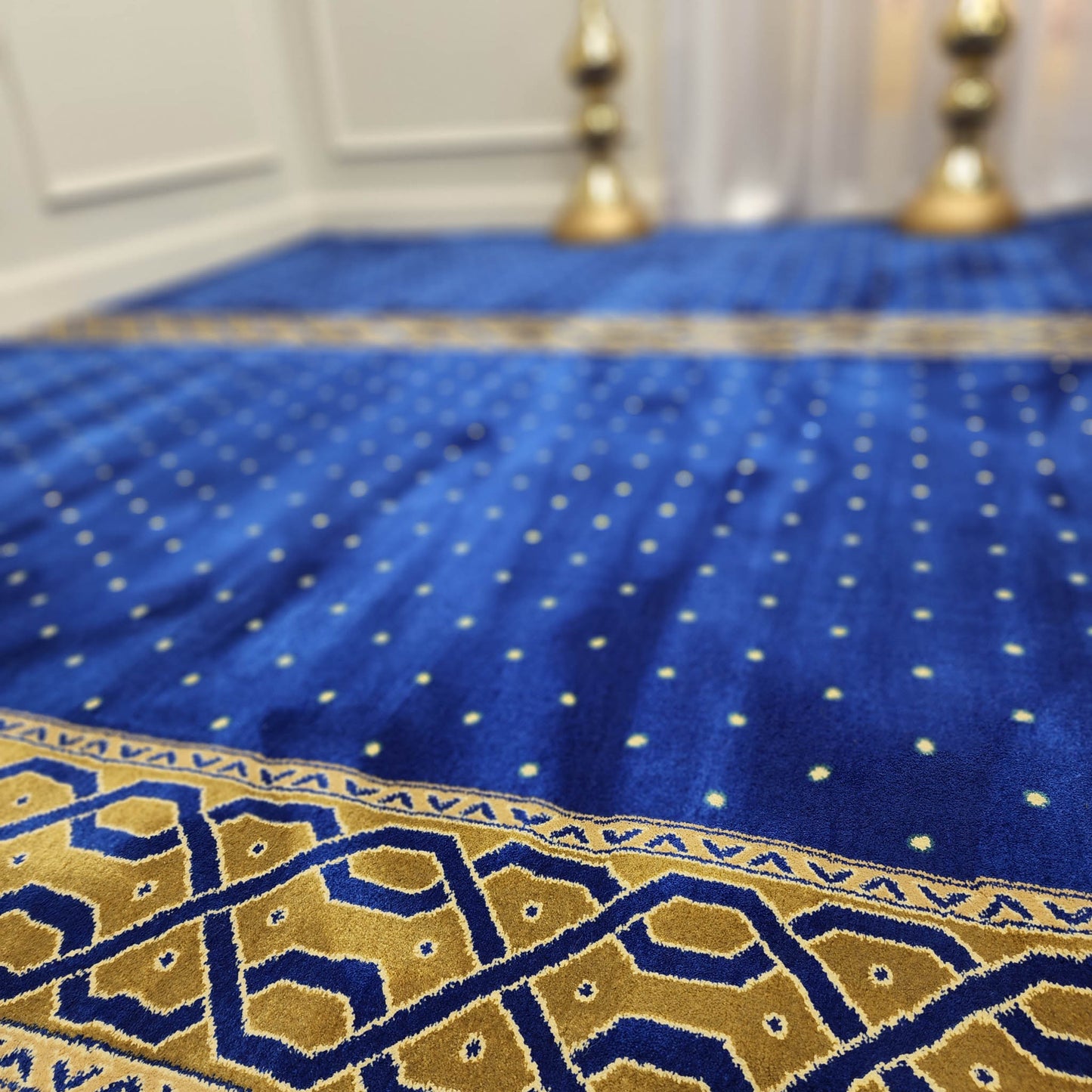 KHALID Navy Blue Mosque & Masjid Carpet