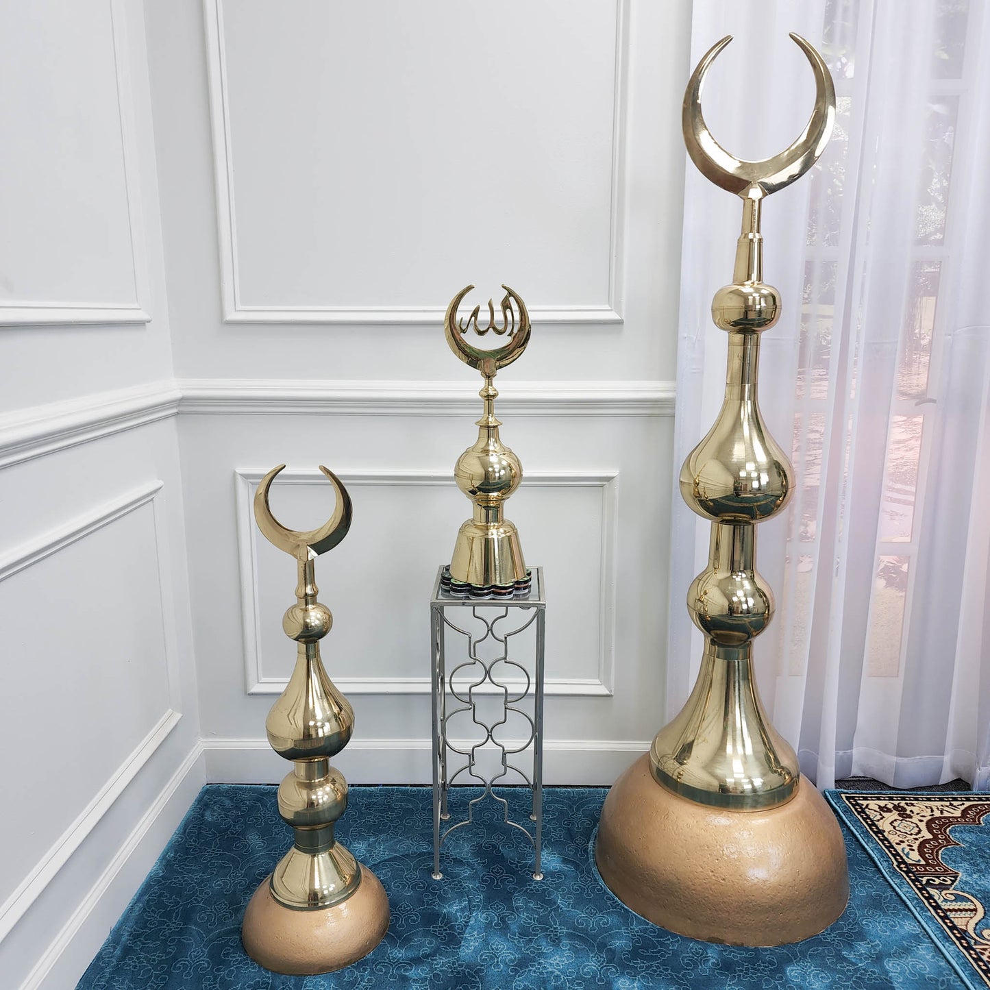 Hilal Alem Finial %100 Brass for Real Mosque Domes