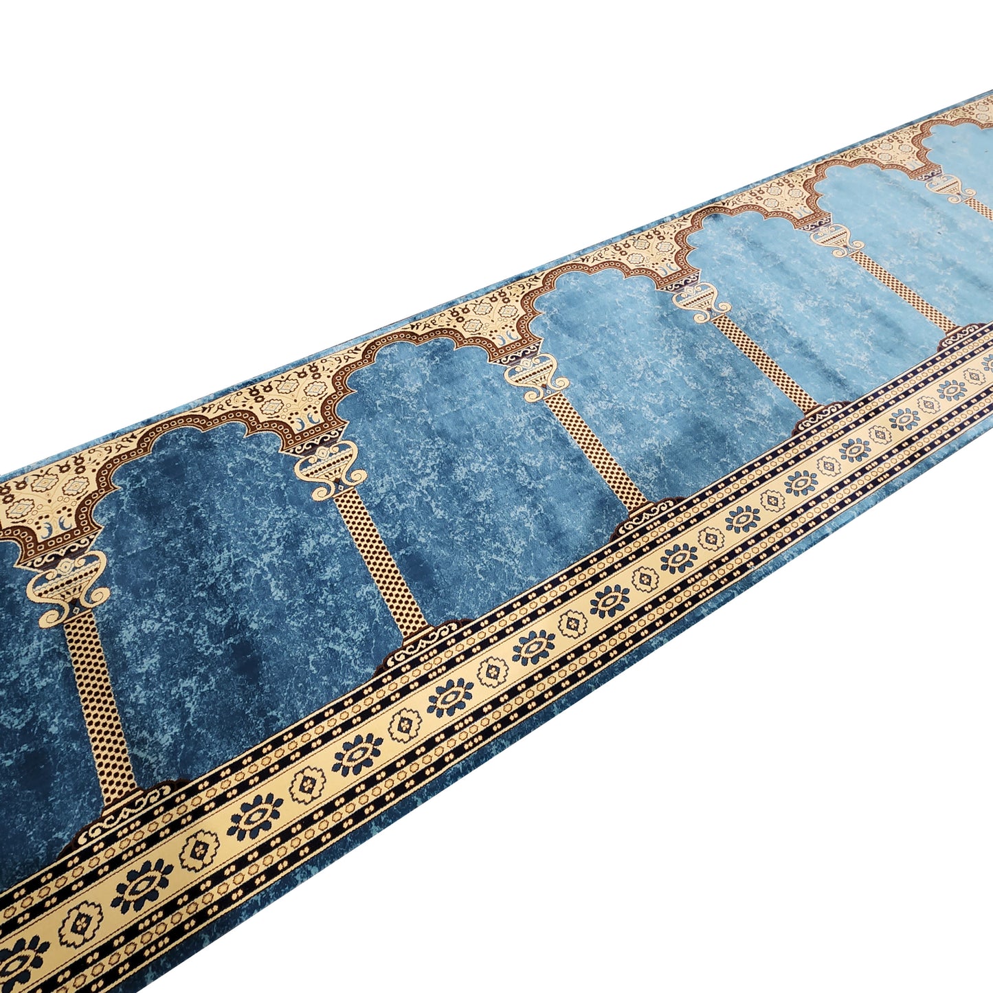 MAYSA Sky Blue Portable Prayer Rug Runner FREE Shipping