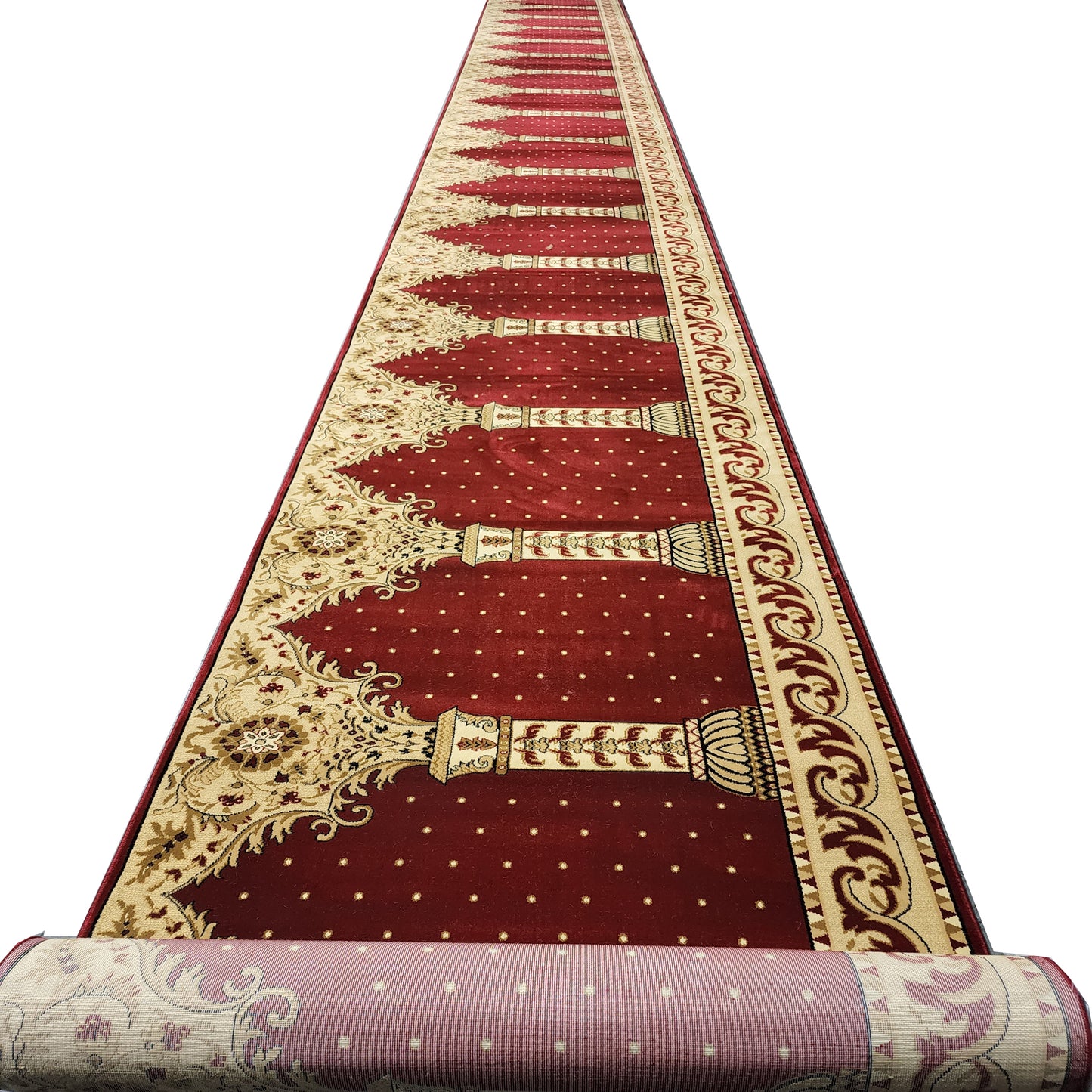 AQSA Red Portable Prayer Rug Runner FREE Shipping