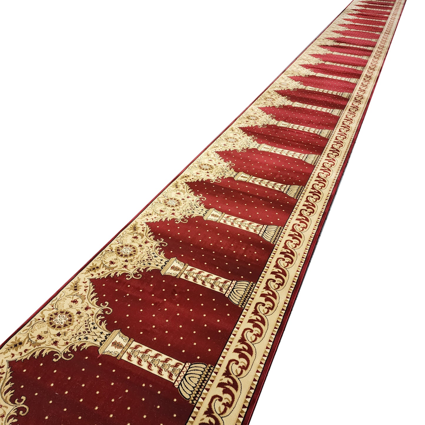 AQSA Red Portable Prayer Rug Runner FREE Shipping