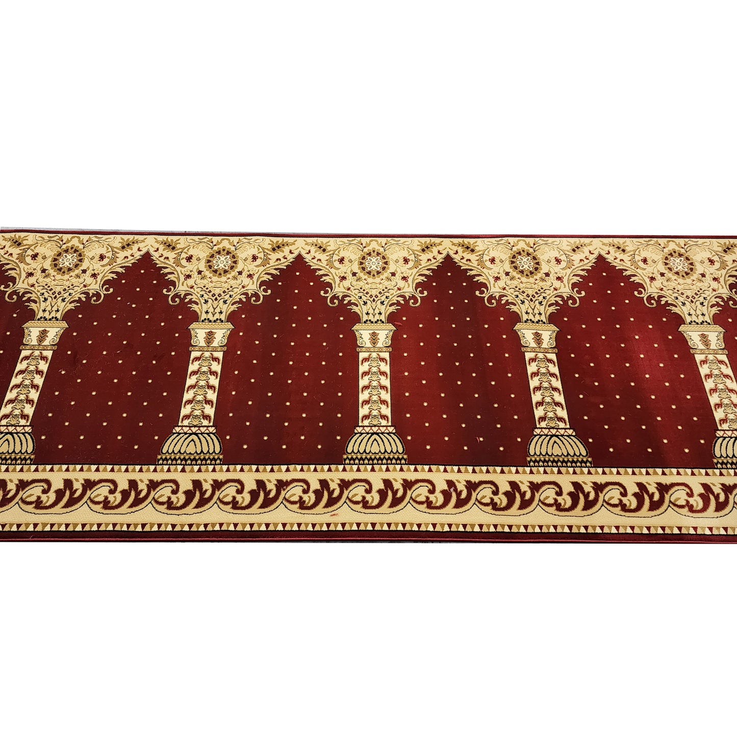 AQSA Red Portable Prayer Rug Runner FREE Shipping