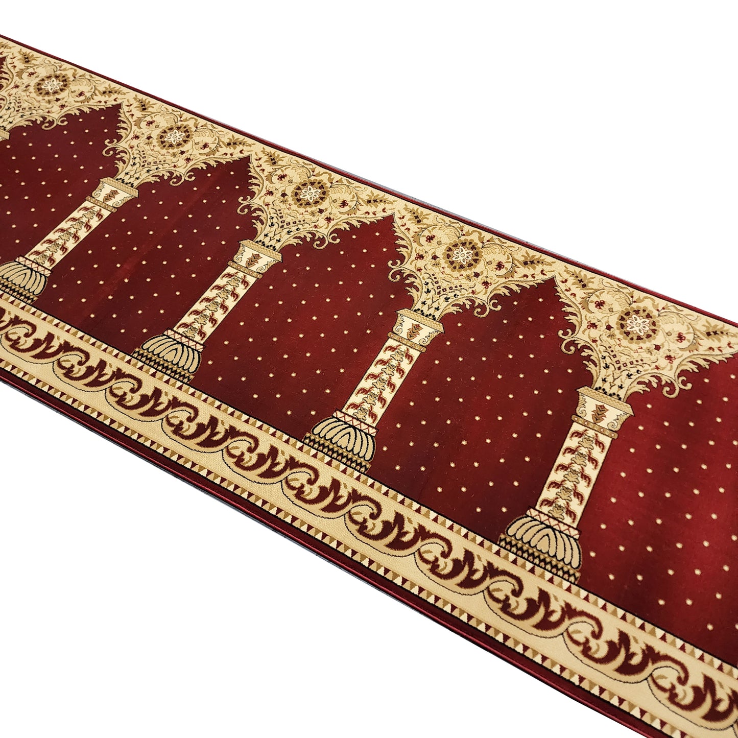 AQSA Red Portable Prayer Rug Runner FREE Shipping