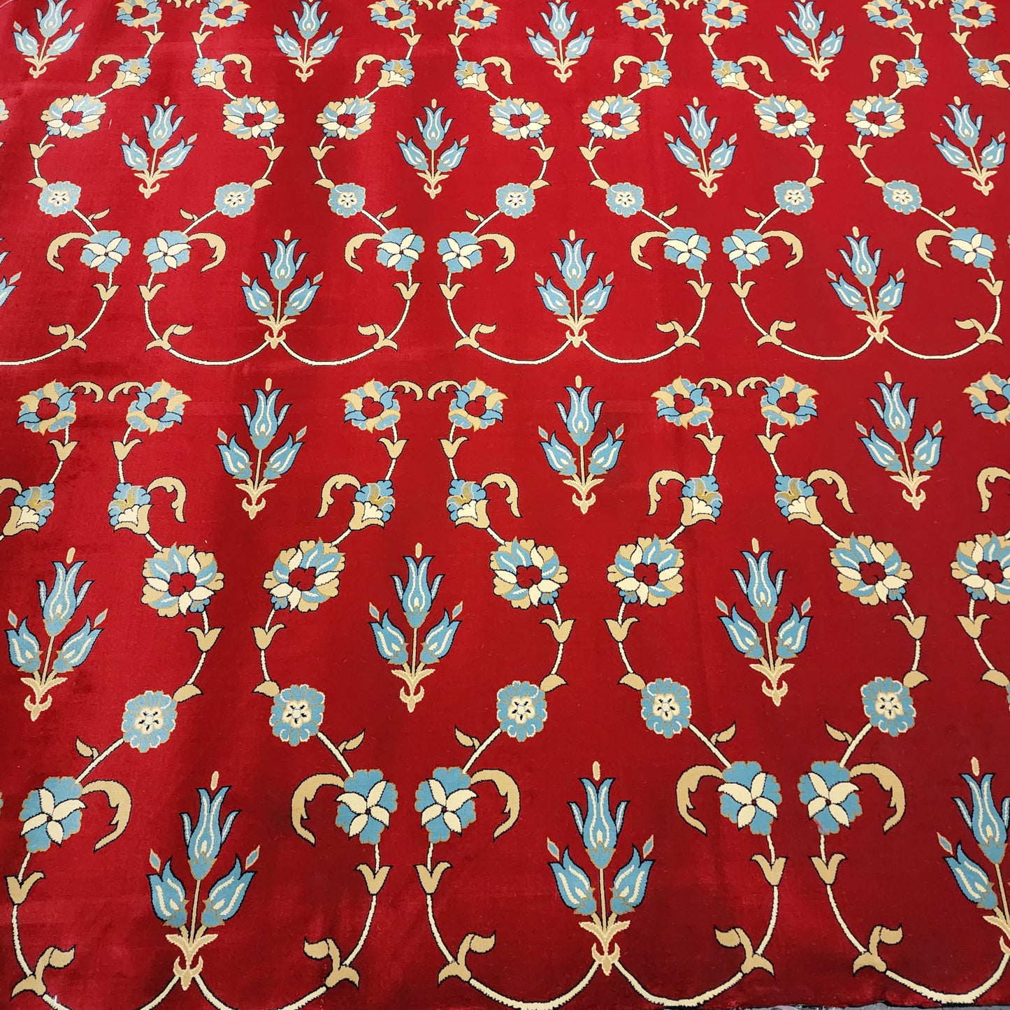 ISTANBUL BLUE MOSQUE Red Floral Mosque & Masjid Carpet