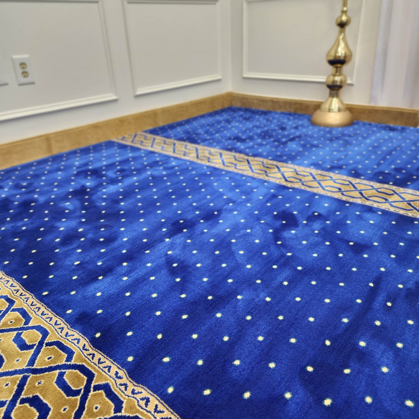 KHALID Navy Blue Mosque & Masjid Carpet