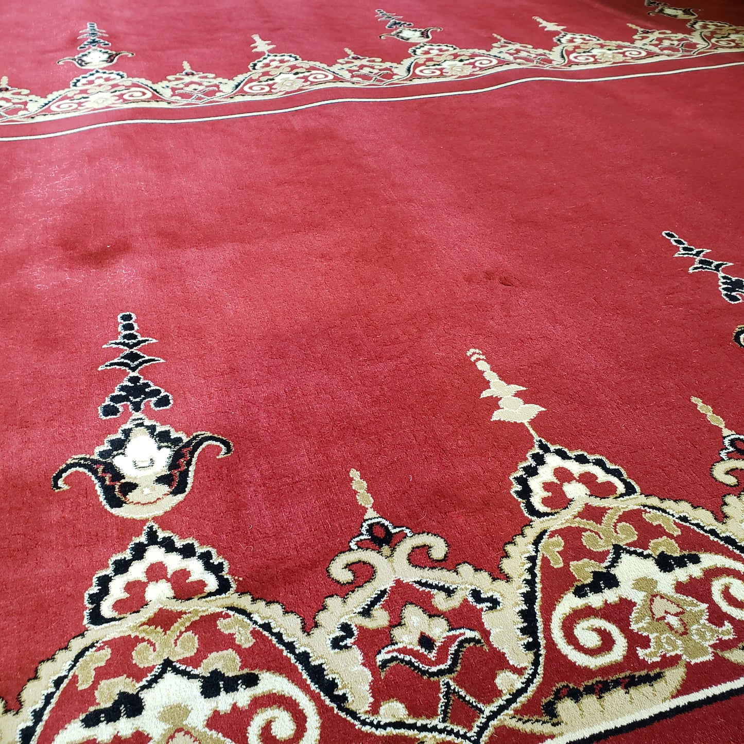 PALACE Red Luxury Border Mosque & Masjid Carpet