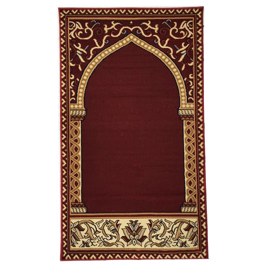 HIRA Red Single Prayer Carpet Mat