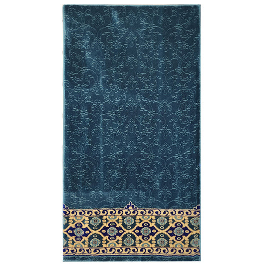NOOR Light Blue Single Prayer Carpet Mat