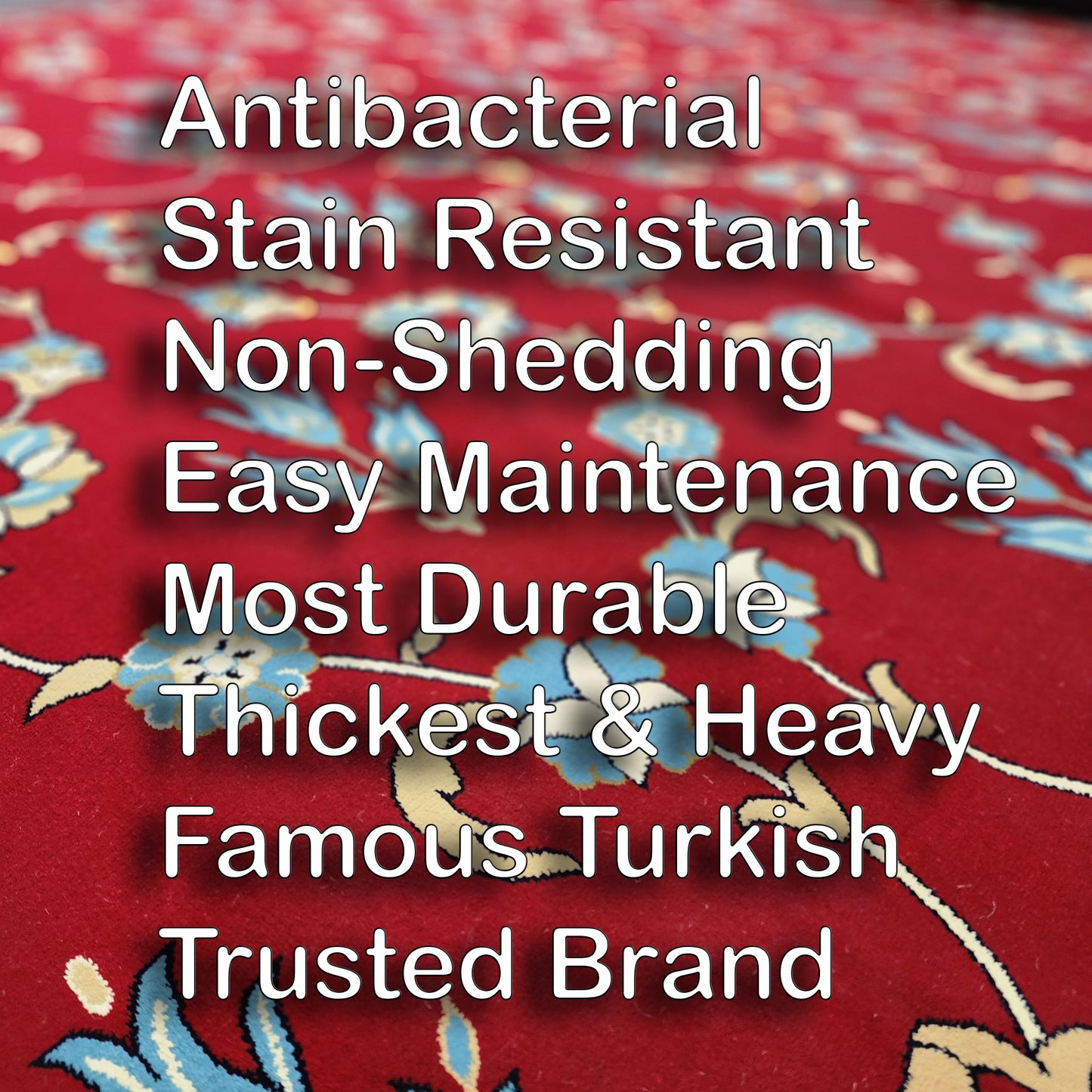 Genuine ISTANBUL Blue Mosque Carpet 8 ft x 8 ft Ready for Prayer Rug