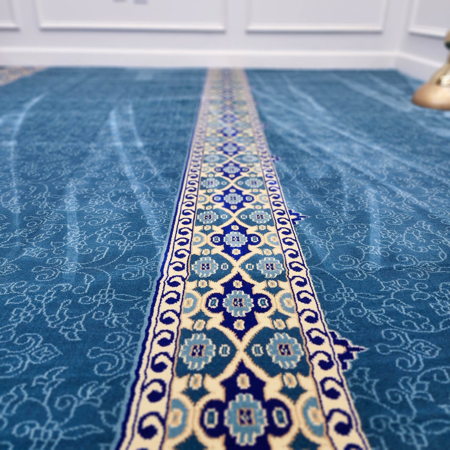 NOOR Sky Blue with Border Mosque & Masjid Carpet