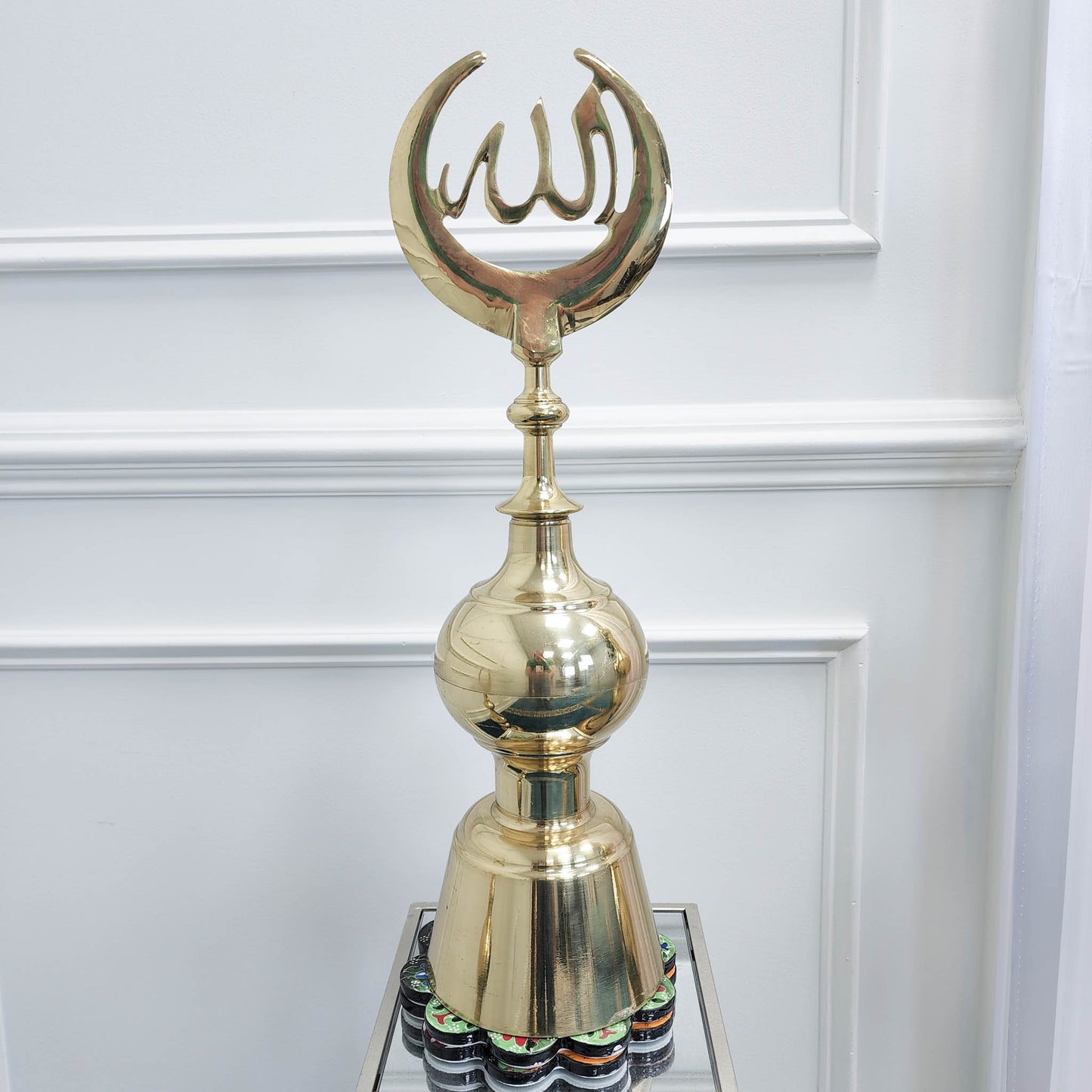 Hilal Alem Finial %100 Brass for Real Mosque Domes