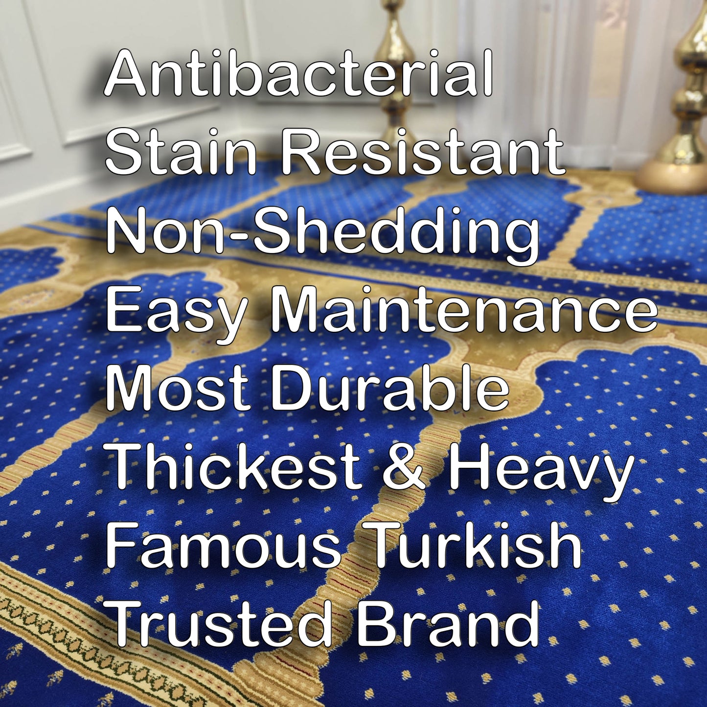 SULTAN 8 ft x 8 ft Ready for Prayer Rug